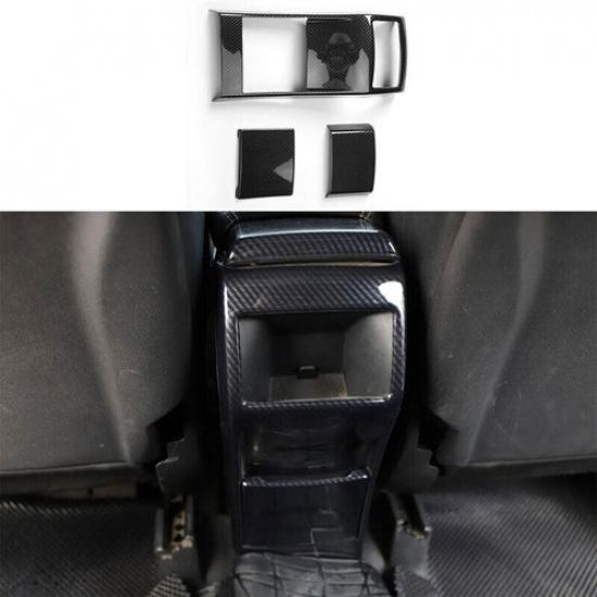 For Benz B-Class 2012- ABS Carbon Fiber Rear Air Outlet Vent Frame Trim 3PCS