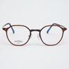 Alloaiweeo [Air Flex] Al6402 1616G Airflex Ultra-Lightweight_Brown Hexagon Frame_Blue Light Lens Selection