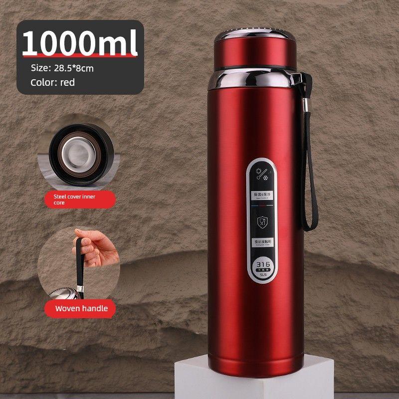 316 Steel Large-Capacity Thermos Cup for Men and Women with Filter Tea Cup Adult Business Portable Large Cup Gift Cup 600