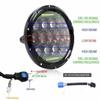 7 Inch Headlight For Motorcycle 7Inch Round DRL Turn Signal Halo LED Headlamp Electra Street Glide Road