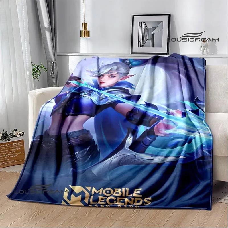 Mobile Legends Bang Bang Cartoon Printed Blankets Fashion Warm Flange Blanket Home Travel Blanket Bed Linings Birthday Gift
