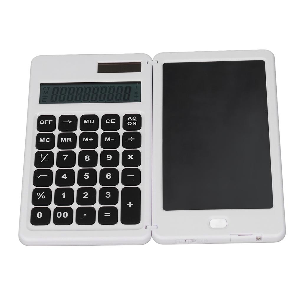 Desk Calcultor Solar Powered Multifunctional Desktop Calculator with Writing Tablet