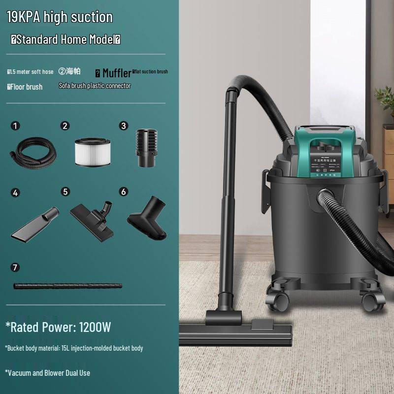 Large Suction Wet & Dry Vacuum Cleaner for Home & Industrial Grout Cleaning