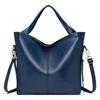 Large capacity middle-aged mother bag fashionable luxury soft leather women's handbag zipper on both sides solid color women's shoulder bag