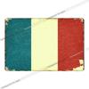 American Canada National Flag Wall Decoration Tin Sign Vintage Country Flag Metal Plaque Childrens Room Decor xcm