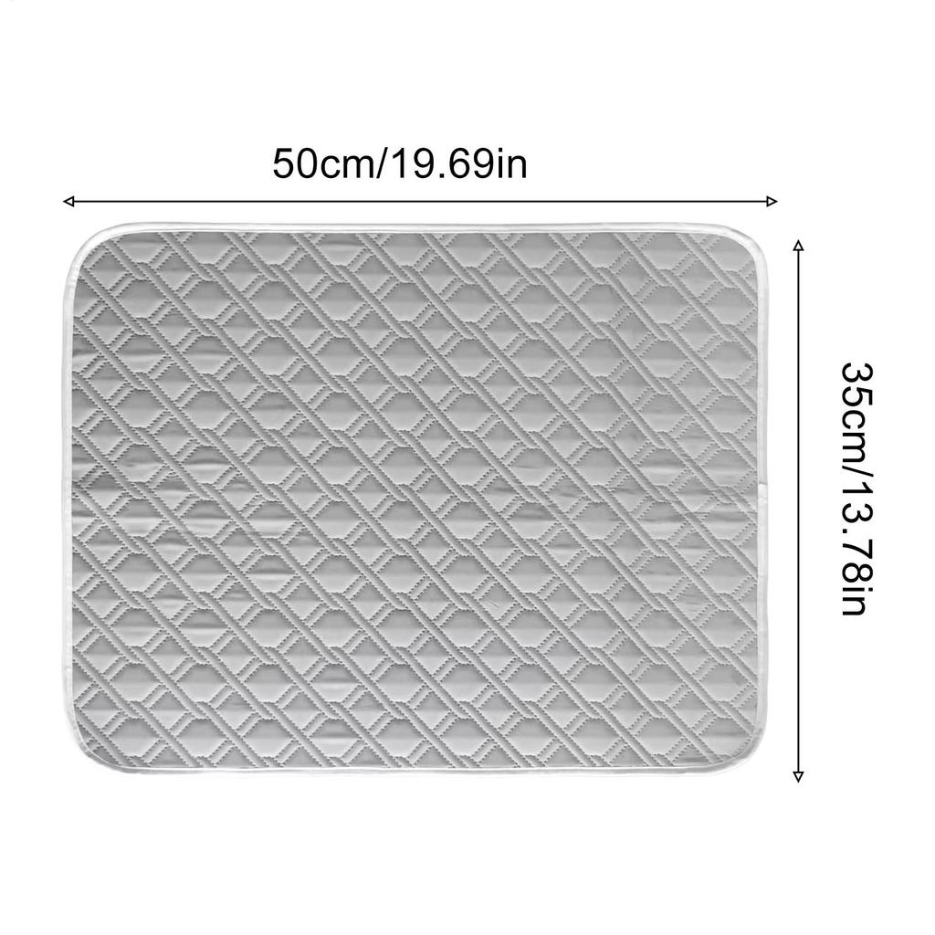 Cooling Pad for Dog Sweat Absorbent Sleeping Rug 45x35cm Soft Self Cooling Pet Mat for Small Medium Large Dog Kitten Crate