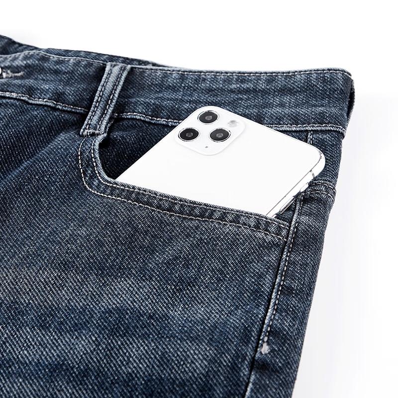 JEEP SPIRIT Men's Straight-Leg Relaxed Fit Casual Denim Jeans