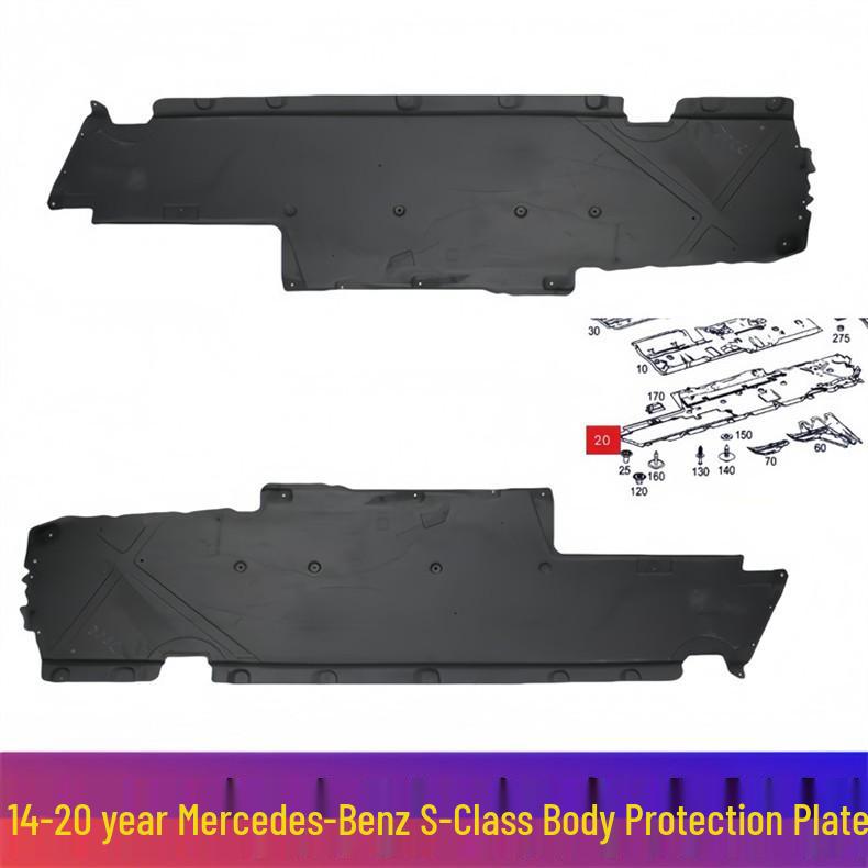 Mercedes-Benz S-Class W222 Underbody Shield for S320/S350/S400/S450/S500L - Front Bumper Chassis Protection