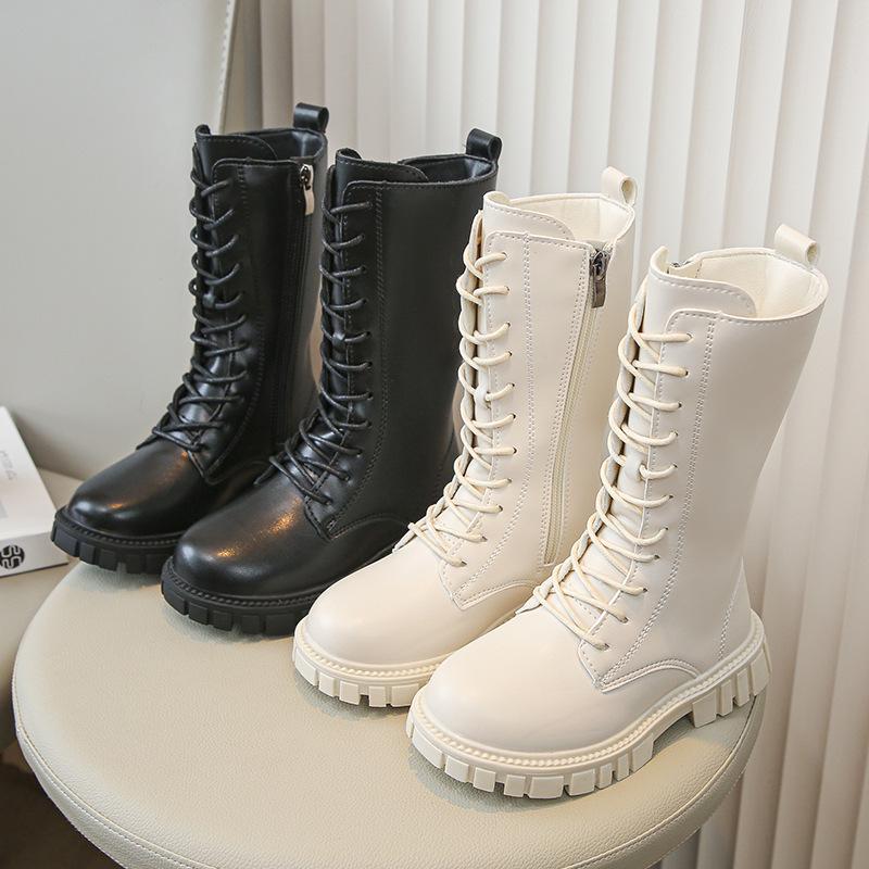 Girls boots 2026 spring and autumn children's new children's Martin boots little girl high boots