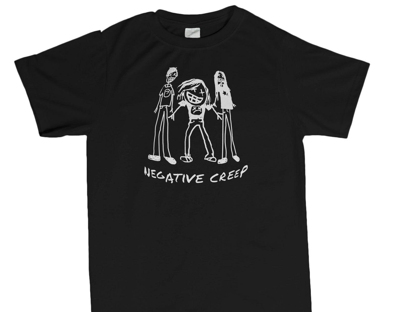 Negative Creep – Kurt Cobain Inspired T shirt, Gifts for Music Lovers XL