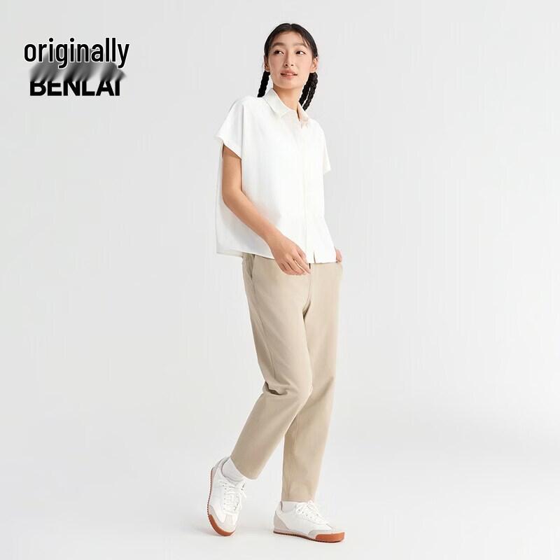 Benlai Women's Cool Touch Loose Short Sleeve Blouse