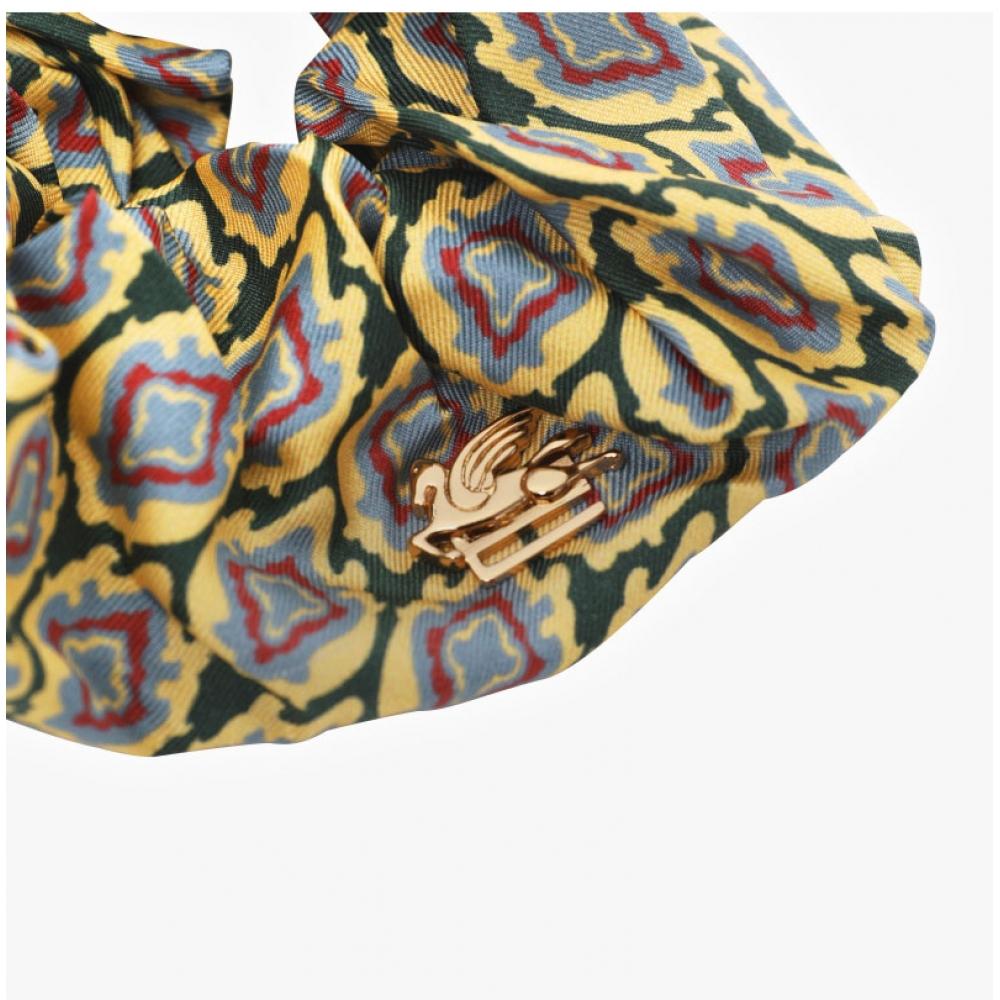 Etro Wf6d0001aa045 X0891 Thai Geometric Silk Scrunch Headband