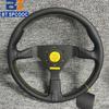 Universal V1 14inch 350mm Racing Steering Wheel Flat JDM Car Sports Real Leather Drift Steering Wheels
