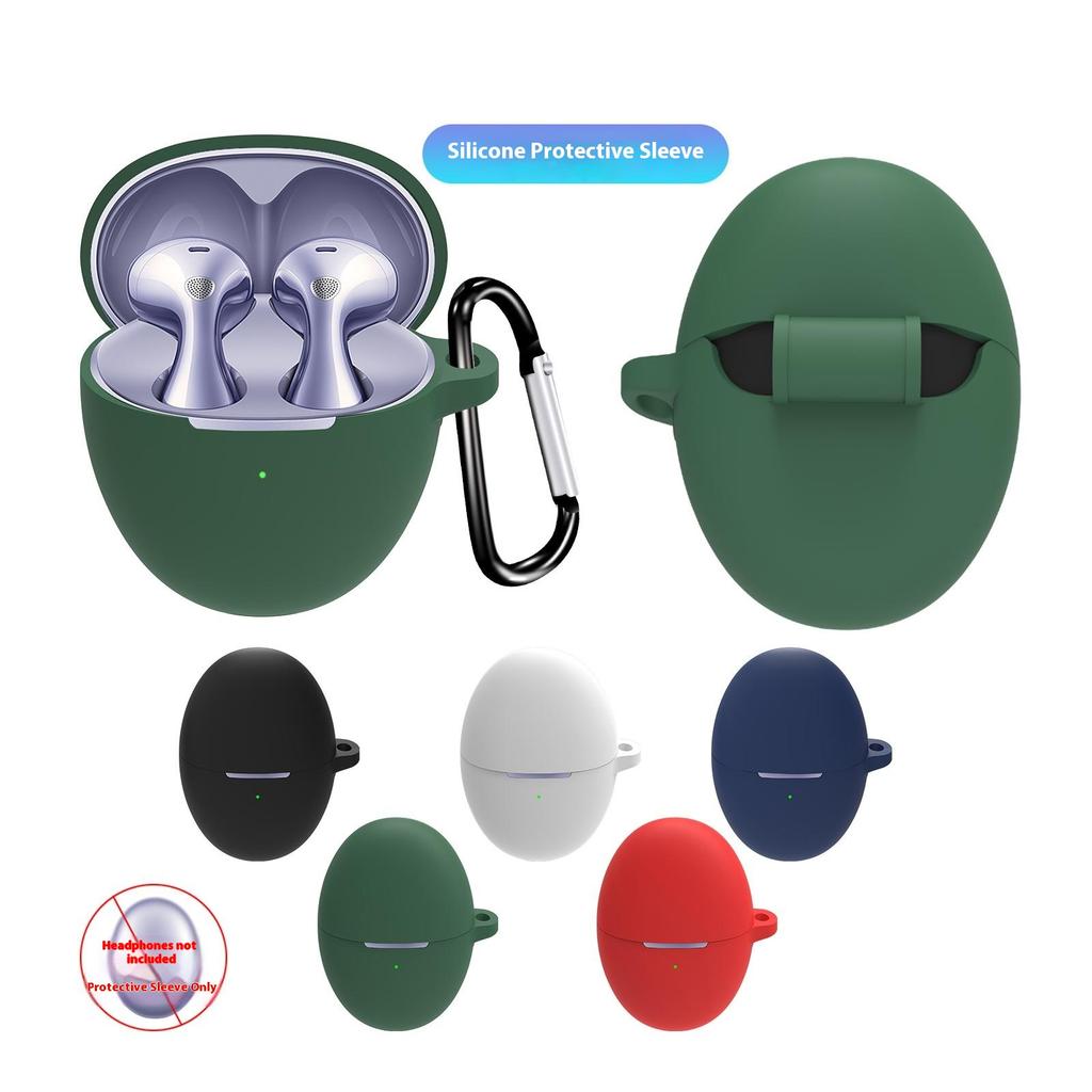 For Huawei FreeBuds 6 Protective Case Bluetooth-Compatible Earphones Silicone Cover with Hook
