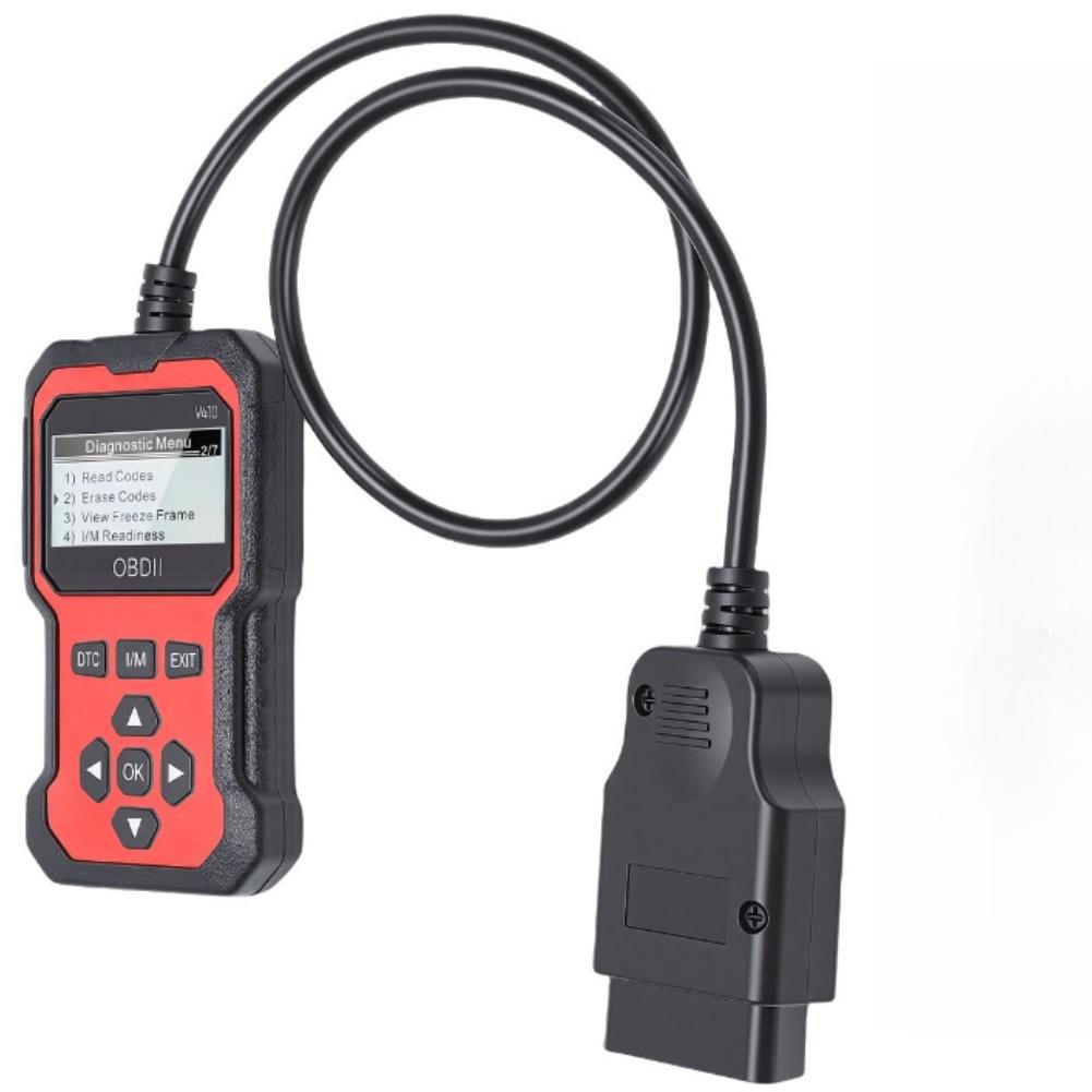 OBD2 Code Reader V410 Scanner for 12V Automobiles Real Time Data Stream Freeze Frame Capture Readiness Monitor ABS Housing China Mainland