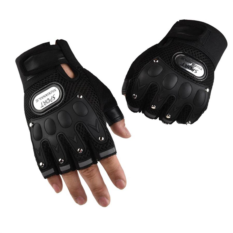 

Half Finger Cycling Gloves, Breathable Anti-Slip Protective Gloves for Sports & Outdoor L чёрный