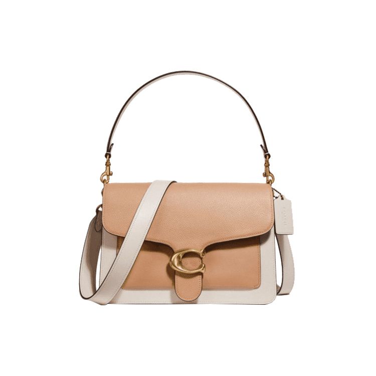 

Coach Tabby 28 Color Block Classic C Buckle Leather And Snake Skin Detail Shoulder Bag Women Shoulder Bag Khaki Chalk-White 75800-B4L7M Basic Set (Bag+Dust Bag)