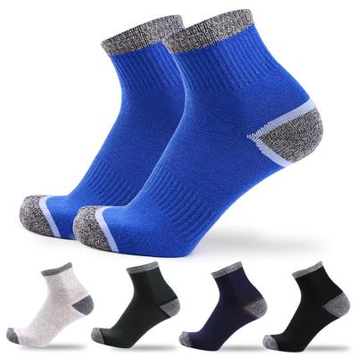 Nowe 5 par męskie bawełniane skarpetki sportowe szybkoschnące męskie skarpety jesienno-zimowe Strandard oddychające termiczne męskie Trekking EU38-45
