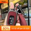 Interior Mouldings Leather Car Remote Key Case Fob Cover Protector Holder Shell For Honda Civic Accord HR-V CR-V CRV 2022 2023 K