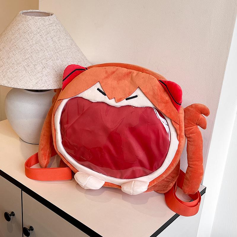 Hatsune Miku Cartoon Plush Toy Backpack - Japanese Style Transparent Ita Bag