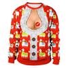 Funny Christmas Sweater Men Women Pullover Xmas Sweatshirt Ugly Graphic Y2k Sweatshirts for Holiday Party Loose Men's Clothing