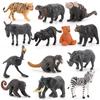 Simulation Tiger Lion Giraffe Elephant Hippopotamus Wild Animal Model Ornament For Home Decor And Nature Enthusiasts