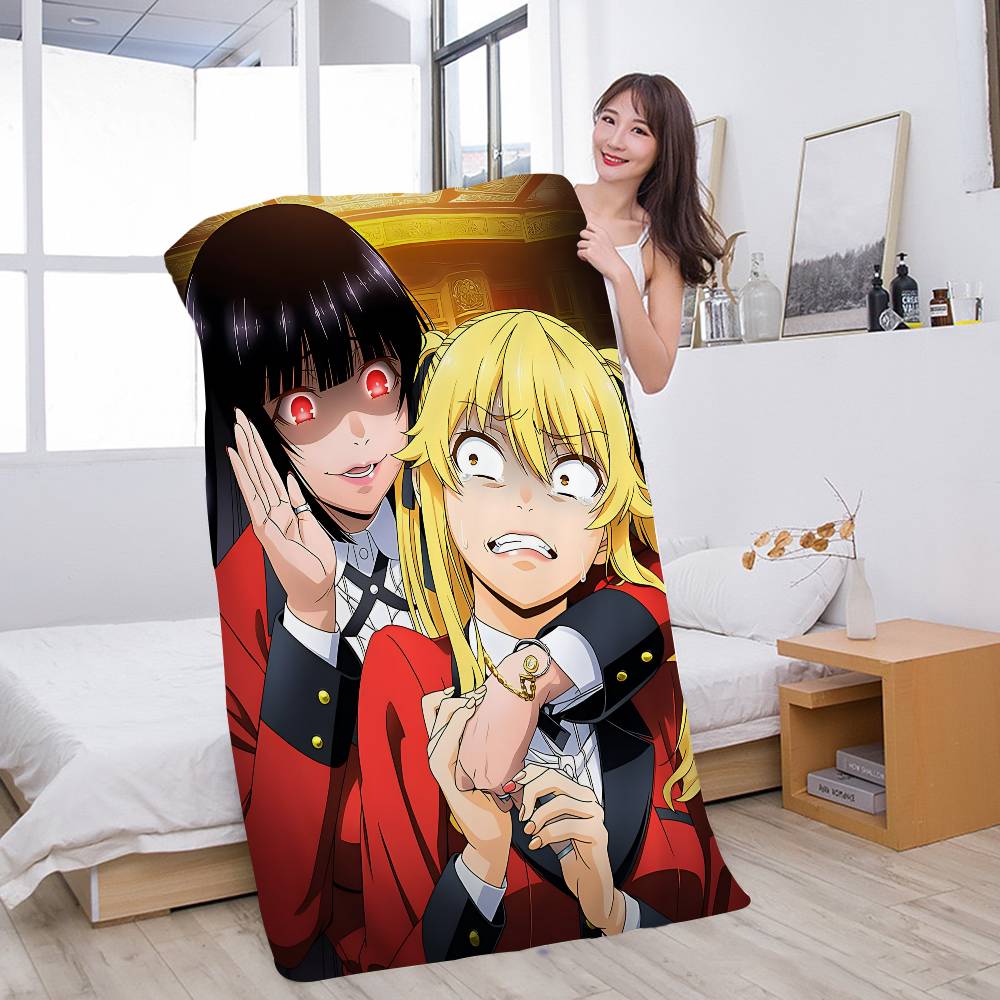 Cartoon Anime K-KakeguruiS Microfiber Blanket Quick Drying Beach Towels Oversized Printing Super Absorbent Pool Towel Blanket