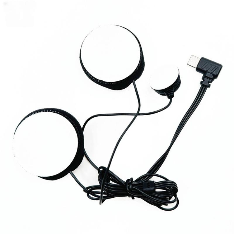 1ks Zástrčka typu C HD Redukce šumu Motocyklová celoobličejová helma Náhlavní souprava Mikrofon Měkký mikrofon pro E1/X1 Bluetooth