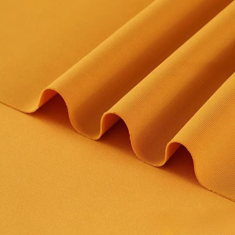 Air Layer Fabric Spring Summer Thin Knit Elastic Soft Breathable Clothing Fabric Cloth Sewing Polyester Spandex Rayon Material