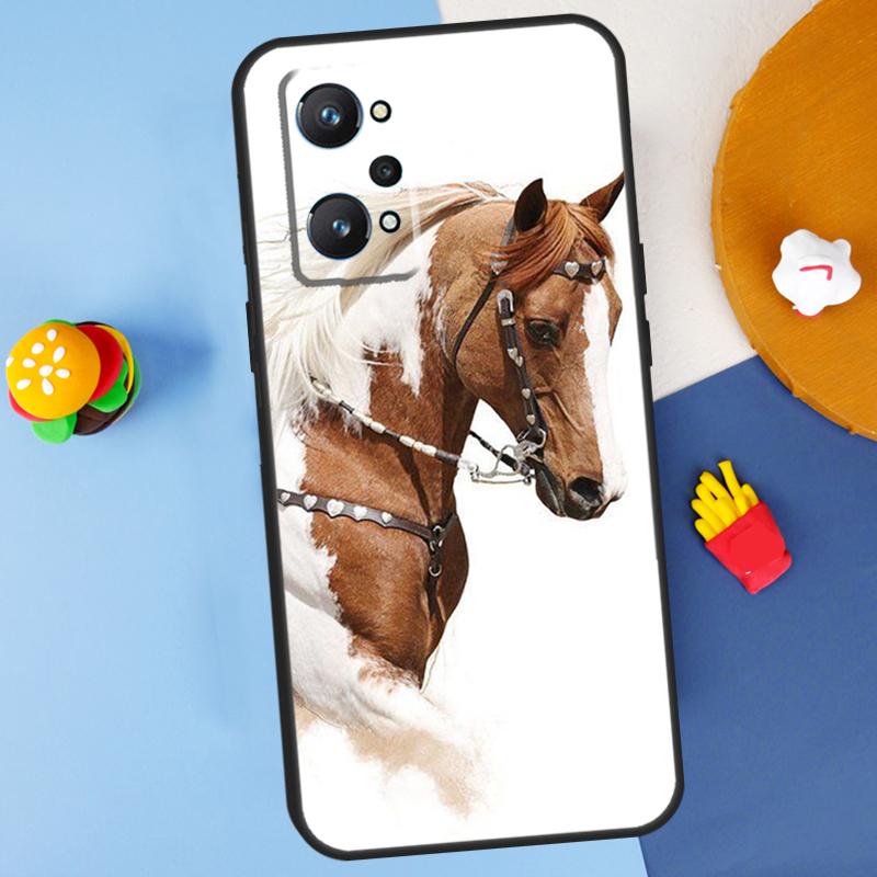 Horse Pony Painted For Realme 11 10 12 13 14 Pro Plus GT 5 6 6T GT7 Pro C61 C53 C51 C21Y C25S C55 C67 C75 Case