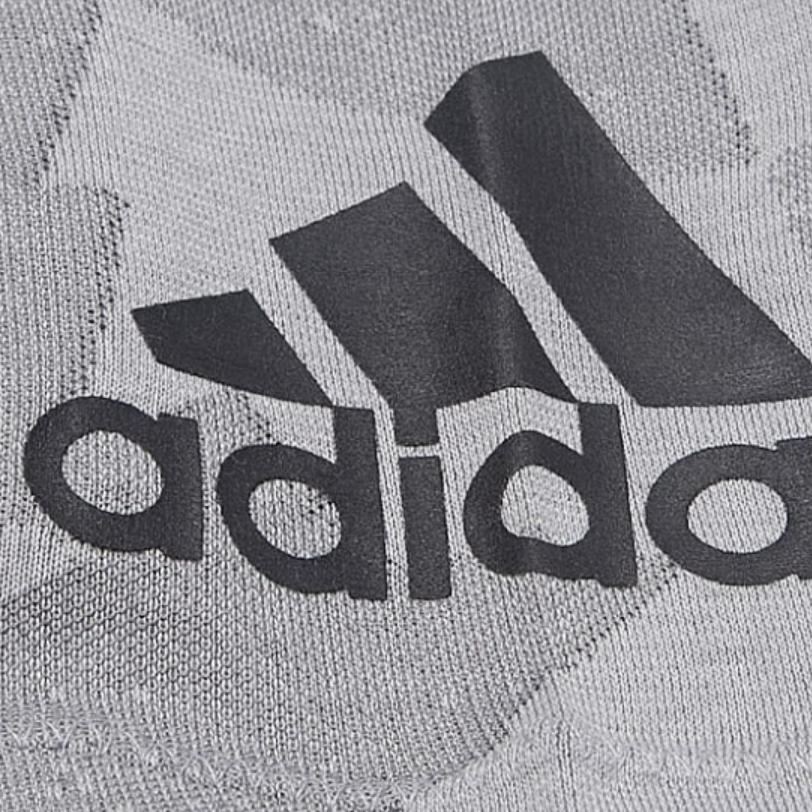 Adidas On The Move Series Fashion Comfortable Soft Round Neck Short Sleeve T-Shirt Men Tops Gray BQ0727