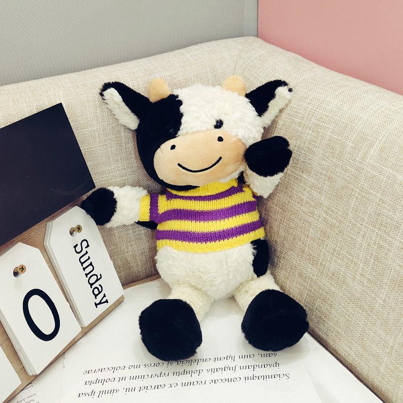30CM New Cute Animal Cartoon Cows Stuffed Plush Toy Kawaii Cattle Comfortable Soft Toy Children Birthday Present Plush/Nano Doll