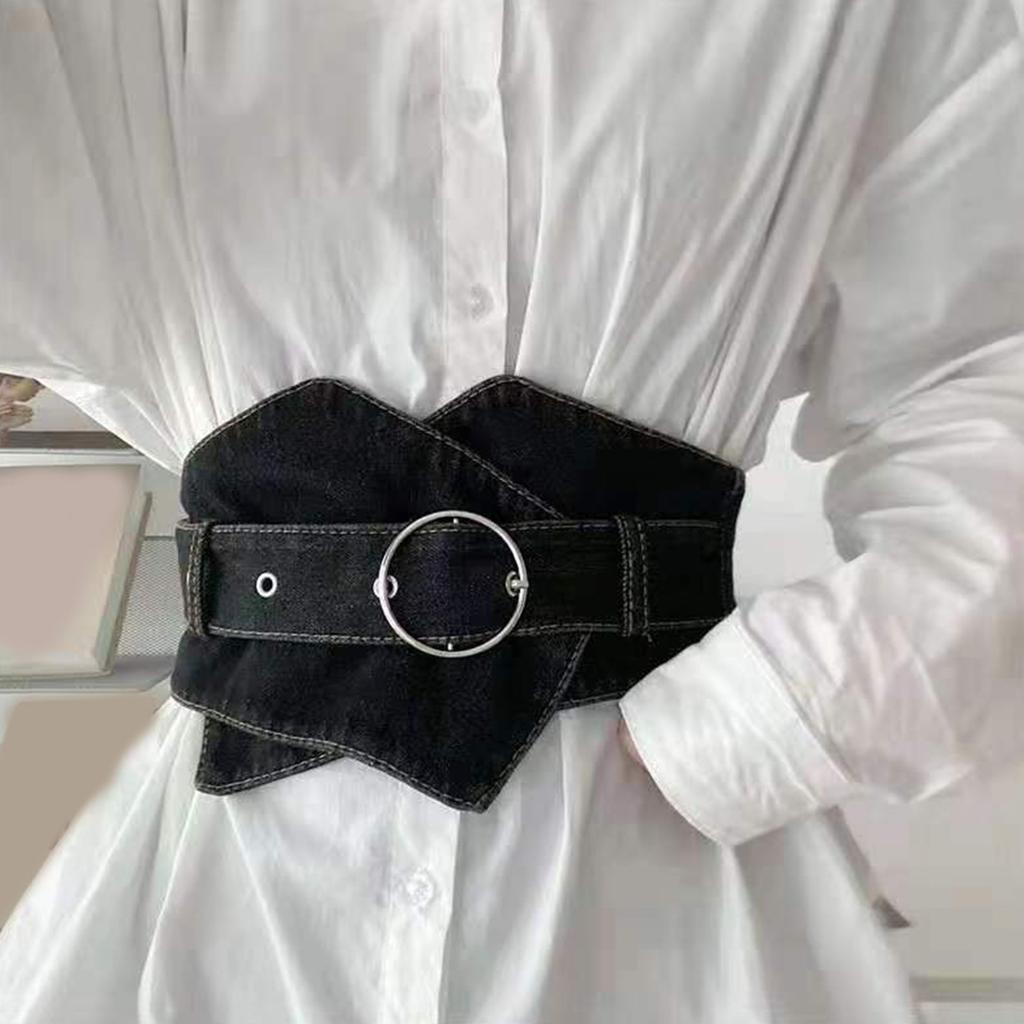 Denims Waist Cincher Fashionable Retros Waist Shaper Wide Jeans Waistband for Dress Accessories