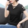 Women Summer Spring Blouses Shirts Lady Fashion Casual Short Sleeve O-Neck Solid Color T-shirt Blusas Tops