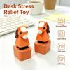 Horse Fidget Button Keychain Cow Finger Button Clicker Keyboard Fidget Toys  For Stress Relief