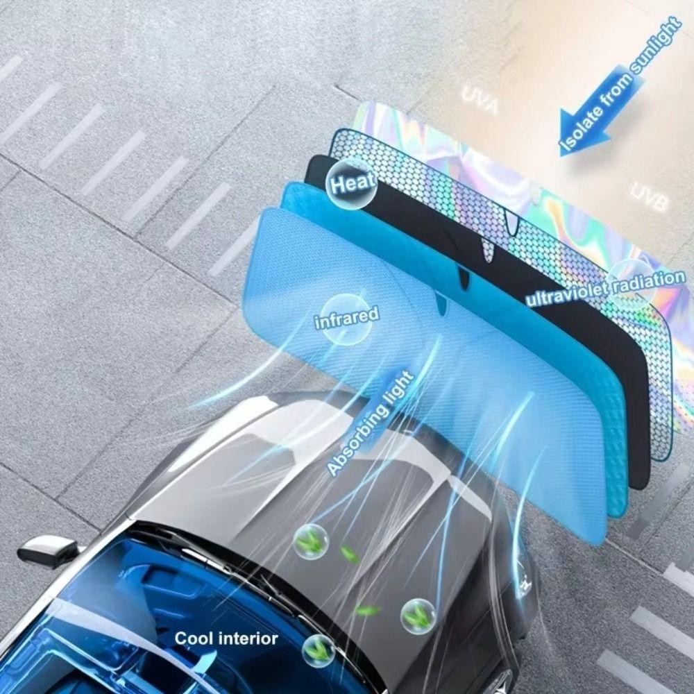 Foldable Car Windshield Sunshade Reflective Car Sun Visor Cover  Auto Accessories