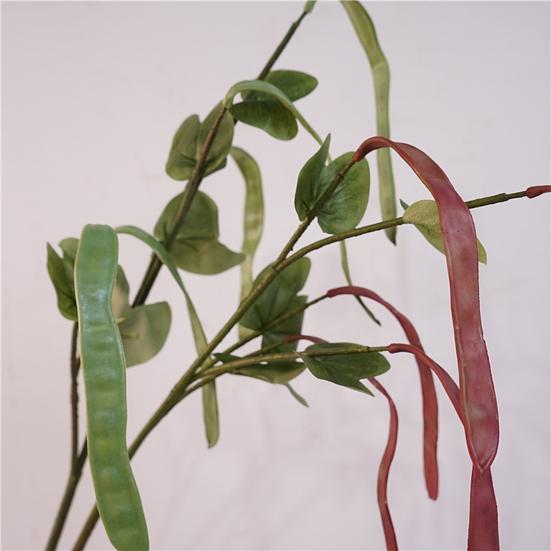 Realistic Hyacinth Bean Artificial Vegatable Decoration Lifelike Simulation Bean Pods for Kitchen Restaurant Home Decor
