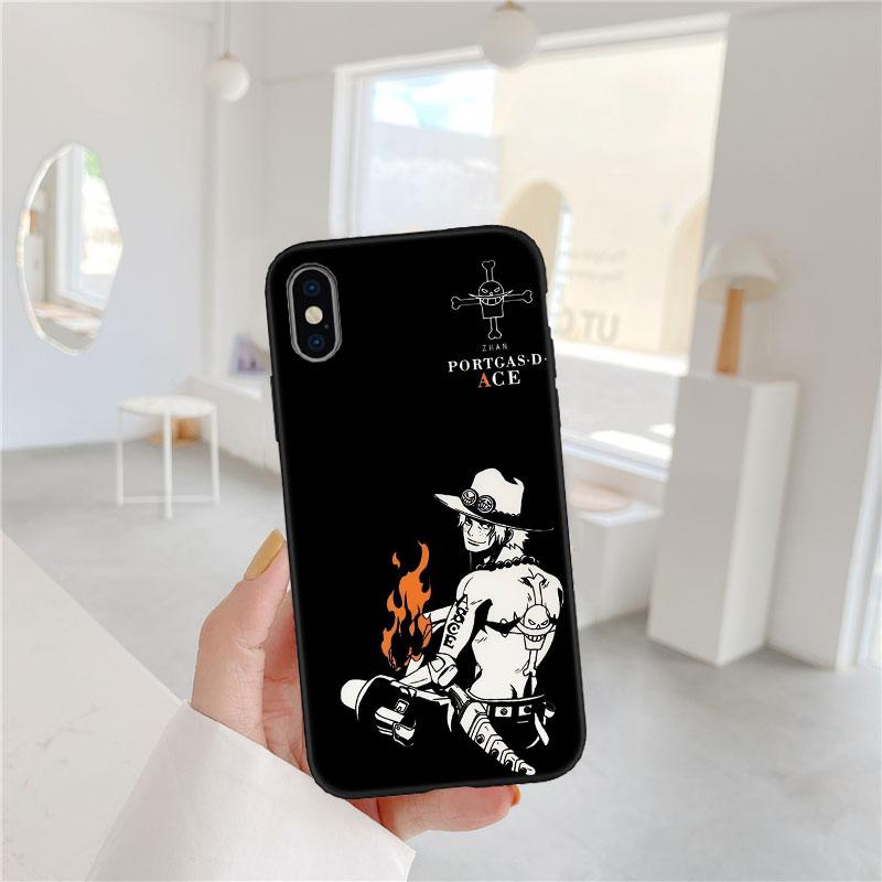One Piece ACE Soft Shell Phone Case for Redmi Note 10 11 12 Pro Max 10S 10C 10T 11A 11S 12S 12C