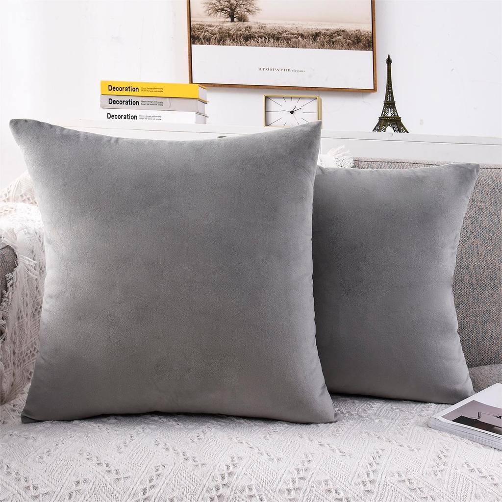 New Fashion Twill Velvet Pillow Cover Modern Simple Solid Color Pillow Home Living Room Sofa Bedroom Cushion Cover