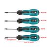 Qiilu 4-Piece Screwdriver Set, U-Shaped Jack Driver with Magnetic Screwdriver, CRV 998A, Fits M1.7, M2.0, M2.3, and M2.6