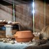 KADAX Roman Clay Pot Oval with Lid