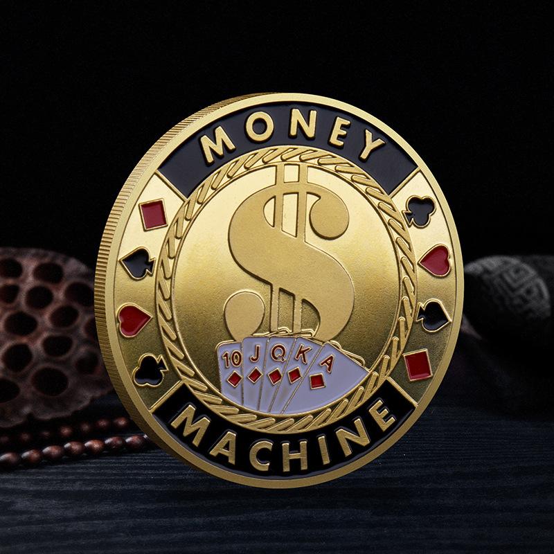 

Challenge Coins Пам’ятні монети King Лас-Вегас Покерні фішки Lucky Card Holder Collection Coins