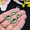 Tsavorite Gemstone Handmade 925 Sterling Silver Jewelry Earring 2.56" KG-430