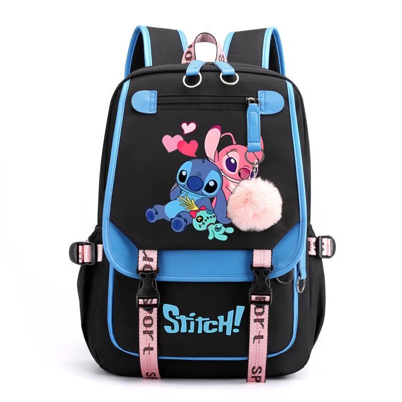 Cartoon Schoolbag Junior High School Student High School Student With Usb Multi-Function Student Schoolbag