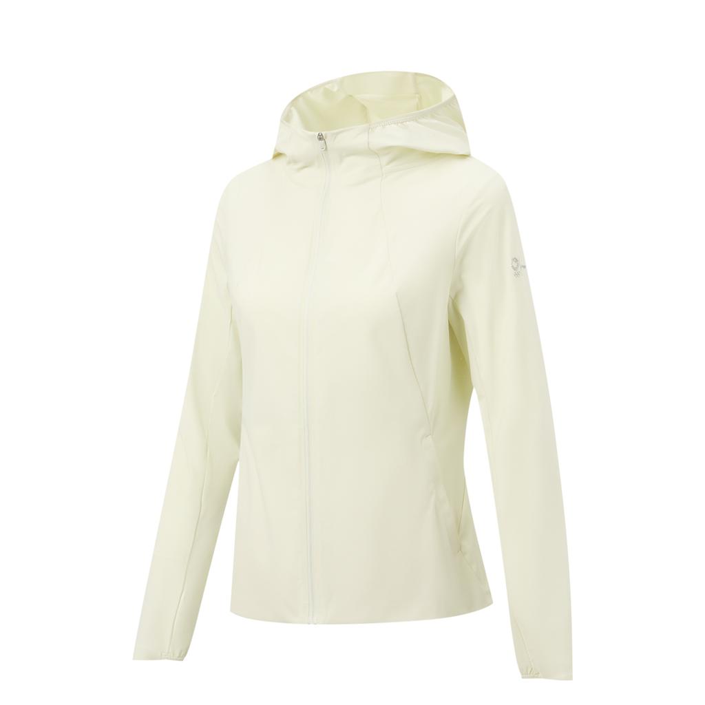 Li-Ning Honor Gold Standard Solid Color Zipper Versatile Hooded Casual Jacket Women jackets AJDW144-4