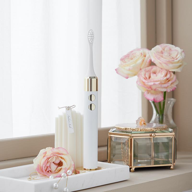 

Электрическая зубная щетка для взрослых, 2 насадки, IPX8, водонепроницаемая подарочная упаковка, интеллектуальное устройство памяти Dupont, антибактериальное