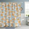 Cute Fox Shower Curtain Kids Toddler Cartoon Animal Shower Curtains for Bathroom Decor, Waterproof Cloth Fabric with Hooks 70" W