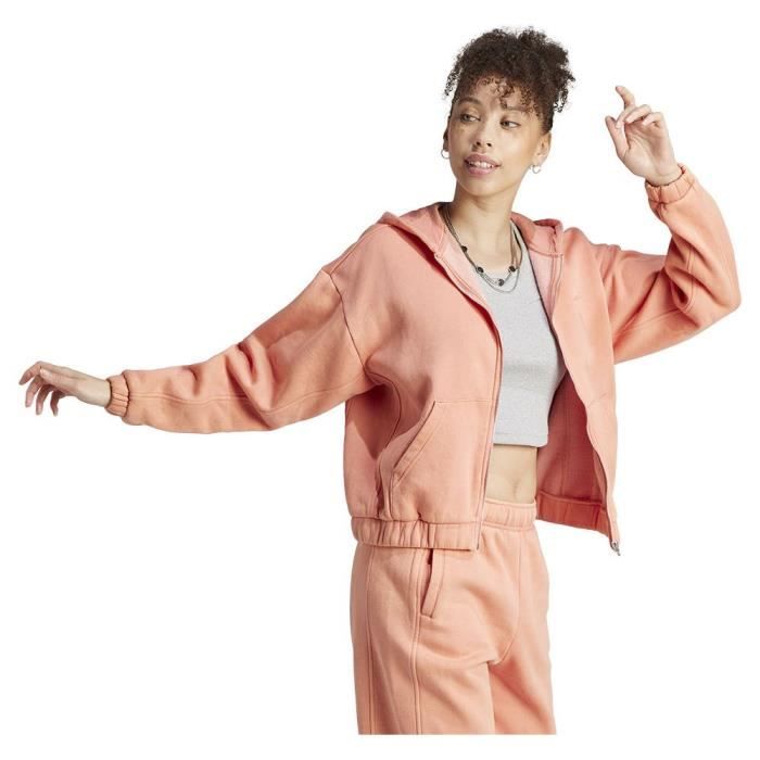 Sweat - ADIDAS - W All Szn WS Fz - Femme - Manches longues - Col capuche - Rose