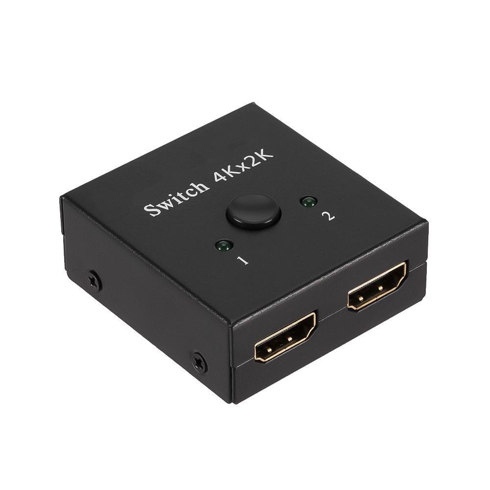 

4K HDMI Splitter 2 Ports Bi-directional HDMI Switcher 1 in 2 Out HDMI Converter 3D HDR HDCP For PS4 Xbox HDTV Switcher Adapter