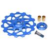 LeBycle Universal 15T Mountain Bicycle Rear Derailleur Ceramic Bearing Guide WheelBlue